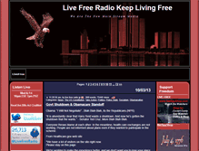 Tablet Screenshot of livefreeradio.net